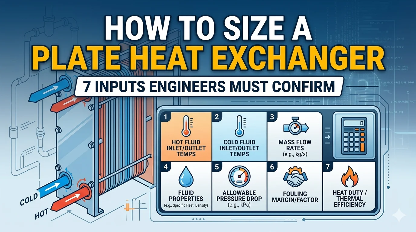 plate heat exchanger size